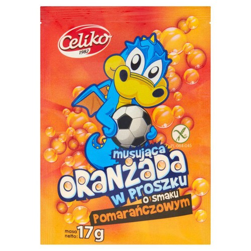 Oranżada w proszku o smaku pomarańczowym Celiko 17 g