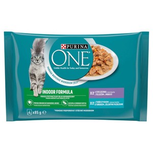 Mokra karma tuńczyk-cielęcina dla kotów  PURINA ONE 340 g