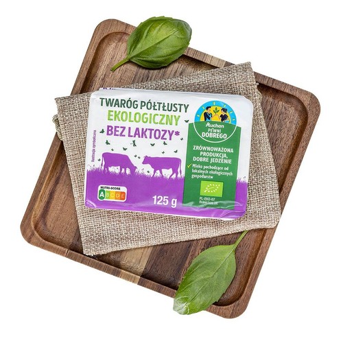 Twaróg półtłusty bez laktozy   Pewni Dobrego 125 g