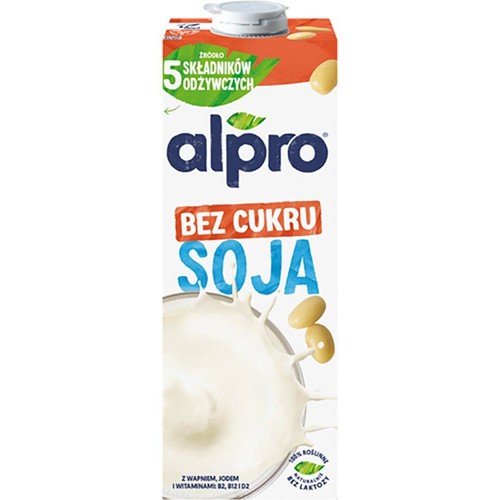 Napój sojowy bez dodatku cukru Alpro 1 l