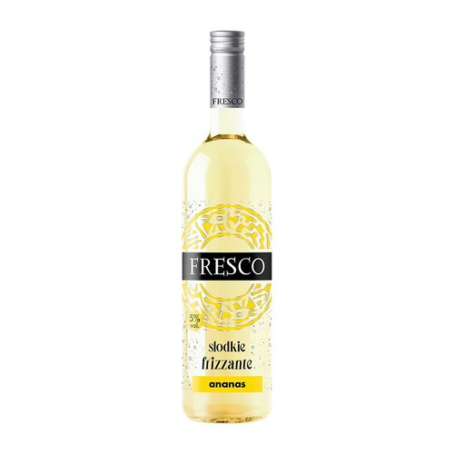 Frizzante Wino słodkie musujące ananas alk. 5,5% obj.   Fresco 750 ml