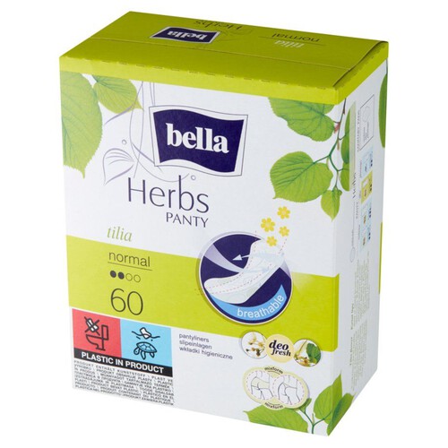 Wkładki higieniczne herbs tilia Bella 60 sztuk