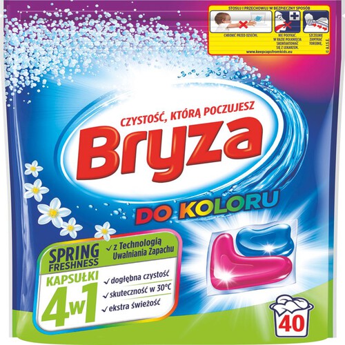 Kapsułki do prania koloru 4w1 Spring Freshness   Bryza 40 sztuk