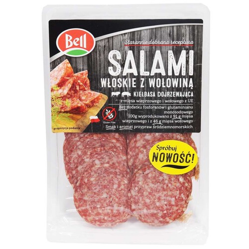 Salami włoskie z wołowiną Bell 80 g
