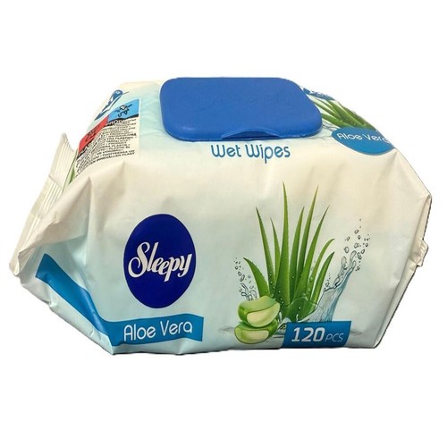 Chusteczki nawilżane aloes Sleepy 120 sztuk