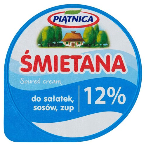 Śmietana 12% do sałatek, zup i sosów Piątnica 200 g