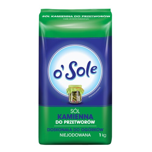 Sól kamienna do przetworów, niejodowana o'Sole 1 kg