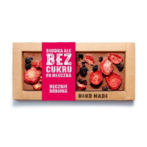 Czekolada melczna bez dodatku cukru ręcznie robiona  Cukiernia Staropolska 53 g