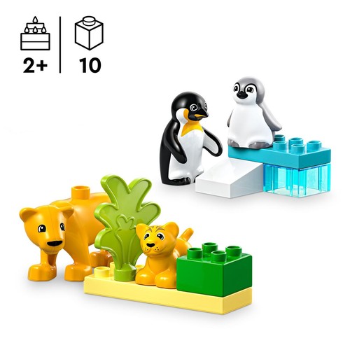 DUPLO® Rodziny dzikich zwierząt: pingwiny i lwy 10442 LEGO 1 sztuka