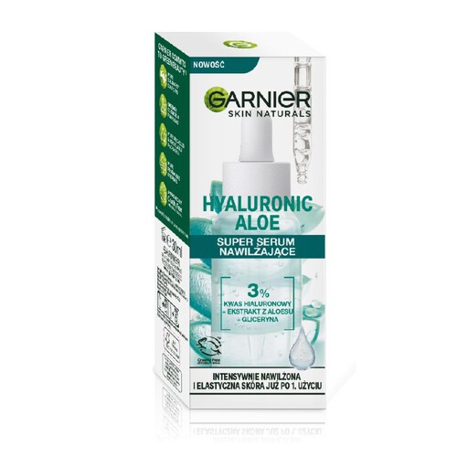 Hyaluronic Aloe Super Serum nawilżające do każdego typu cery Garnier 30 ml