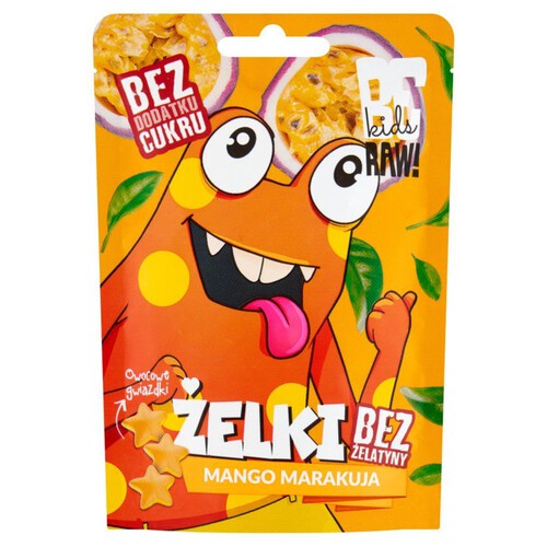 Żelki mango-marakuja bez żelatny Be Raw! 35 g