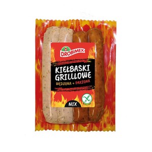 Kiełbaski Grillowe wędzona + parzona Drobimex 300 g