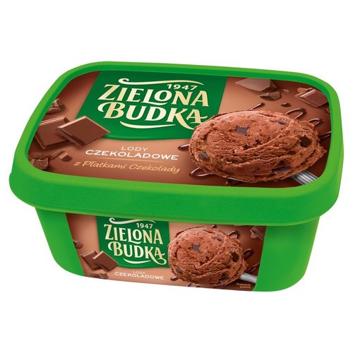 Lody czekoladowe z płatkami czekolady Zielona Budka 1 l