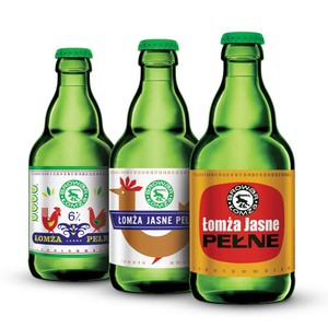 Piwo jasne pasteryzowane alk. 6,0% obj. Łomża 330 ml