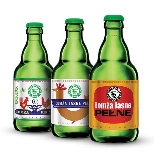 Piwo jasne pasteryzowane alk. 6,0% obj. Łomża 330 ml