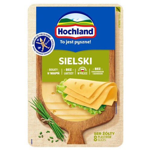 Sielski ser żółty w plastrach Hochland 135 g