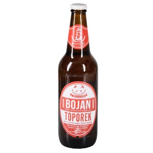 Piwo niefiltrowane lager Toporek alk. 6,0% obj. Bojan 500 ml
