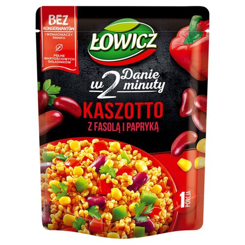 Kaszotto kasza bulgur z papryką i czerwoną fasolą Łowicz 250 g