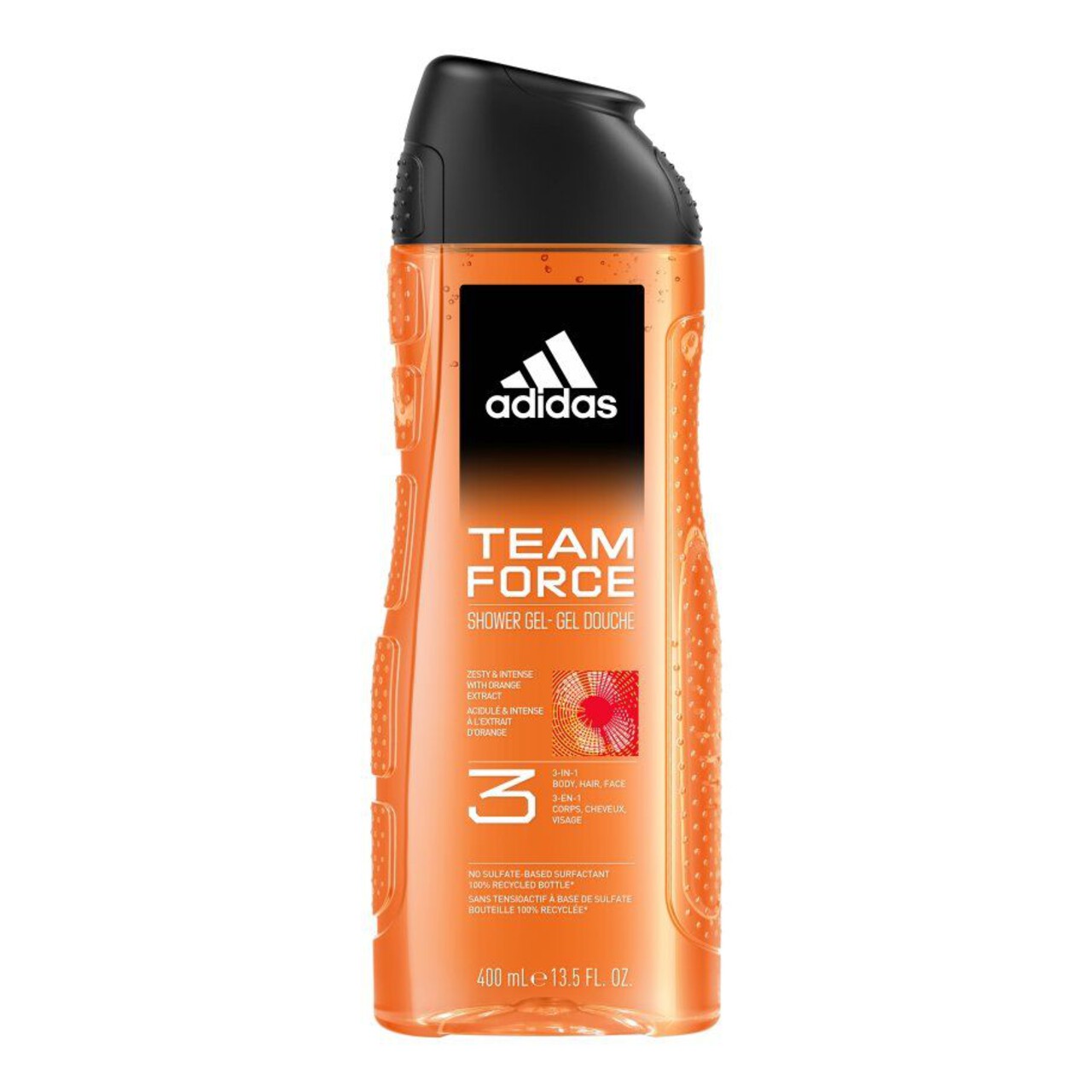 Żel pod prysznic Team Force 3w1 Adidas 400 ml