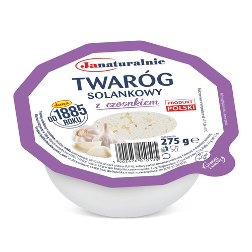 Twaróg solankowy  z czosnkiem Jana 275 g