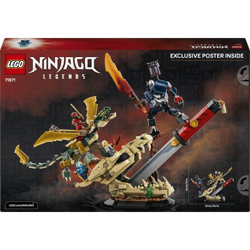 NINJAGO Bitwa o Smocze Ostrze, dekoracja 71871 LEGO 1 sztuka