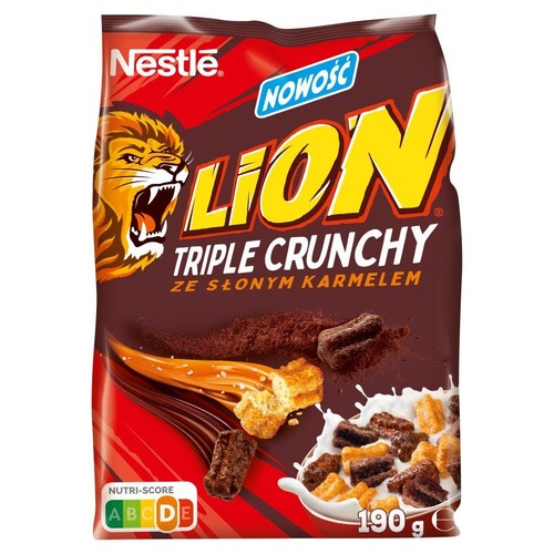 Płatki Lion ze słonym karmelem  Nestle 190 g