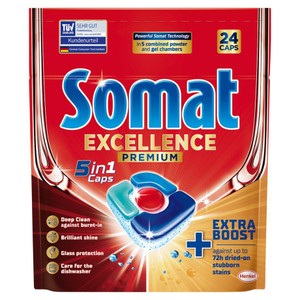 Kapsułki do zmywarki Excellence 5in1   Somat 24 kapsułki