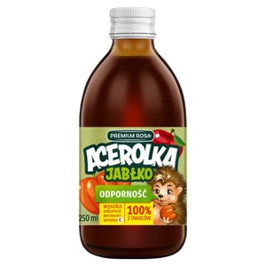 Sok z owoców aceroli i jabłka Premium Rosa 250 ml