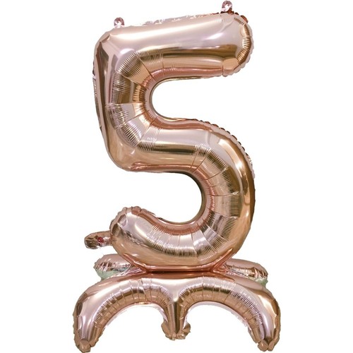 Balon foliowy stojący cyfra 5 GoParty 1 sztuka
