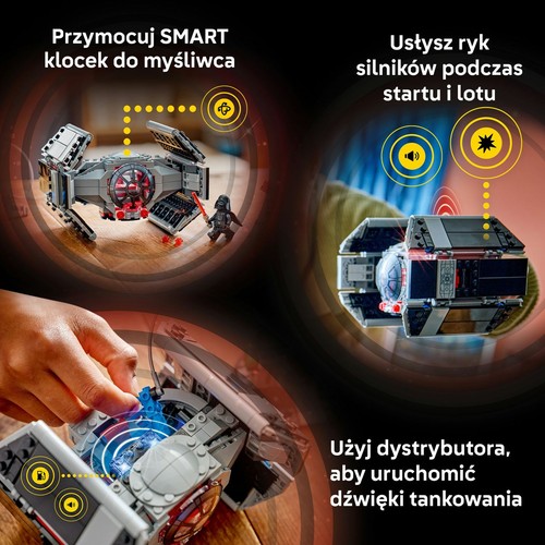 Star Wars SMART Play: Myśliwiec TIE™ Dartha Vadera 75421 LEGO 1 sztuka
