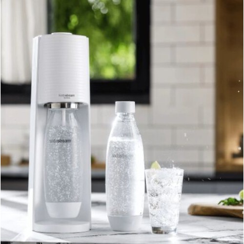 Saturator SodaStream Terra biały + 3 butelki + gaz SodaStream sztuka