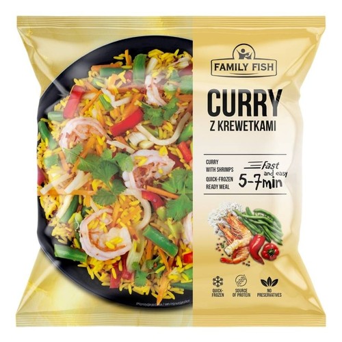 Curry z krewetkami  Family Fish 500 g