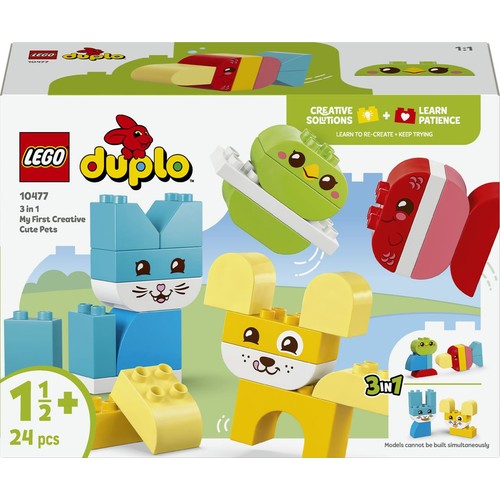 Mój pierwszy zestaw DUPLO® Kreatywne zwierzaki 3 w 1 10477 LEGO 1 sztuka