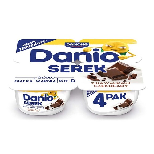 Danio extra czekolada Danone 4 x 130 g 