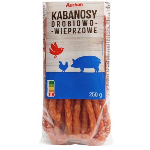 Kabanosy drobiowo wieprzowe Auchan 250 g