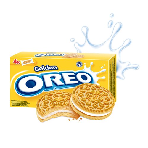 Ciastka z nadzieniem o smaku waniliowym (29%).  Oreo 176 g