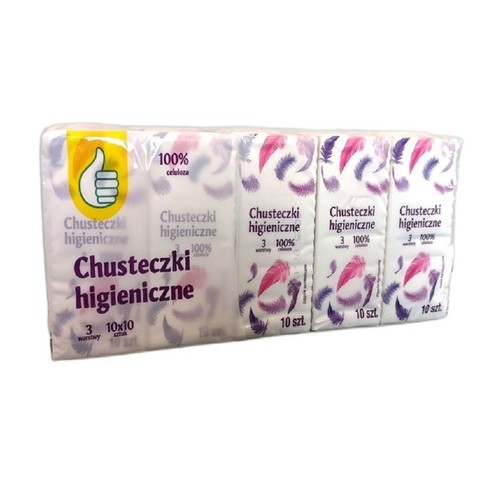 Chusteczki higieniczne Auchan 100 sztuk