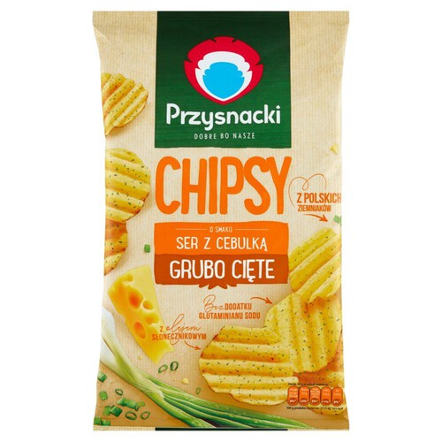 Chipsy ziemniaczane o smaku sera z cebulką Przysnacki 135 g