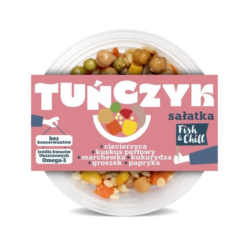 Sałatka z tuńczyka z ciecierzycą, kuskus i warzywami Seko 160 g
