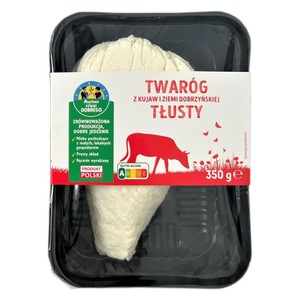 Twaróg z kujaw i ziemi dobrzyńskiej tłusty Pewni Dobrego 350 g