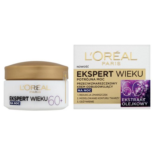 Krem na noc Ekspert Wieku 60+ L'Oreal Paris 40 ml