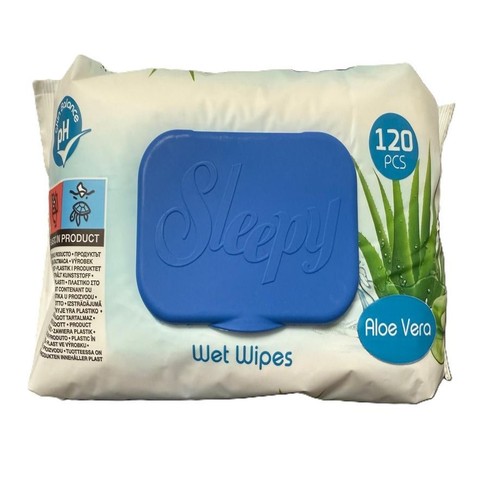 Chusteczki nawilżane aloes Sleepy 120 sztuk