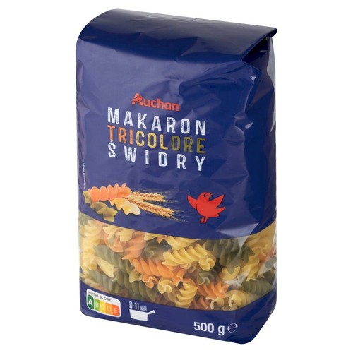 Makaron tricolore świdry Auchan 500 g