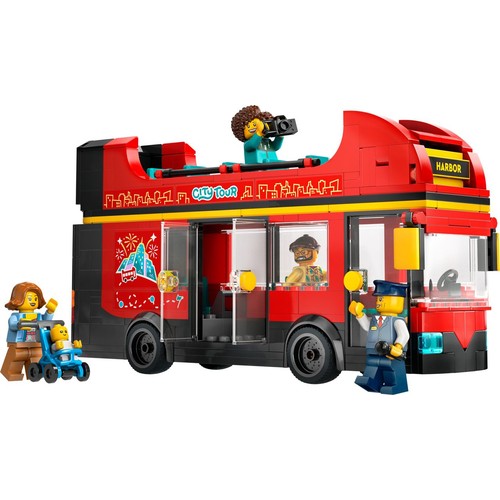 City Czerwony, piętrowy autokar 60407 LEGO 1 sztuka