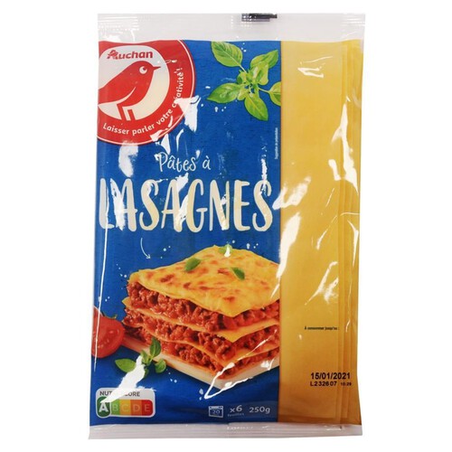 Makaron świeży lasagne  Auchan 250 g