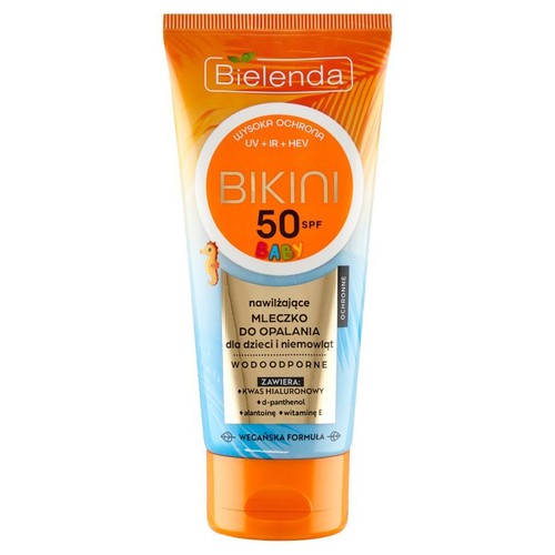 Mleczko do opalania nawilżające dla dzieci i niemowląt SPF 50 Bielenda  100 ml