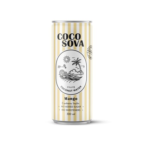 Woda kokosowa z mango 320 ml Coco Sova 320 ml