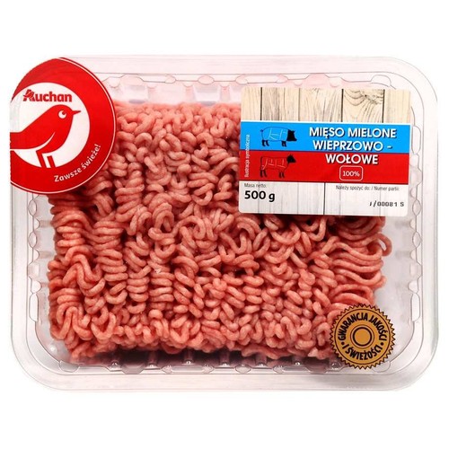 Mięso mielone wieprzowo-wołowe MAP Auchan 500 g