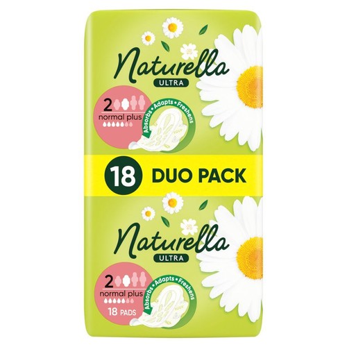 Podpaski ze skrzydełkami Ultra Normal Plus Naturella 18 sztuk