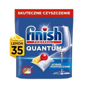 Kapsułki do zmywarki Quantum lemon   Finish 35 kapsułek